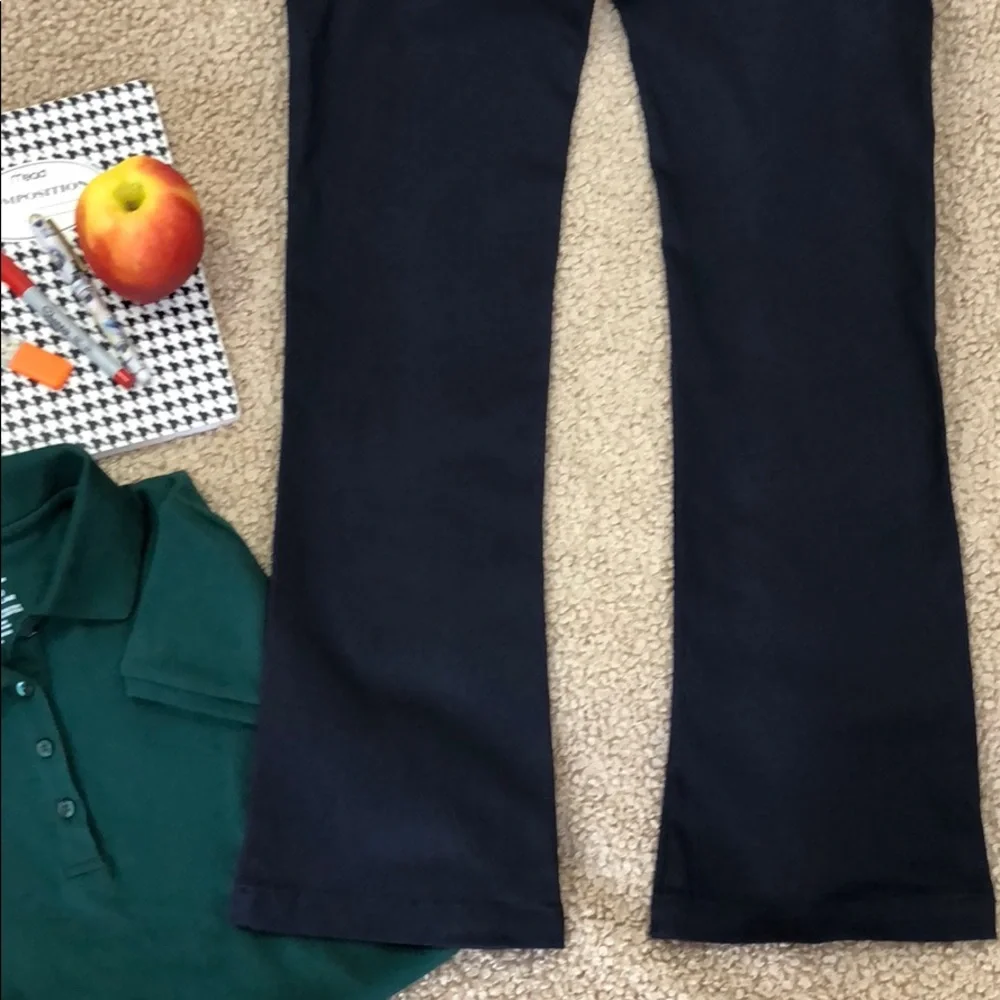 ARROW Approved School Wear NAVY Stretch Adjustable Waist Skinny Pants Sz 12 NWT